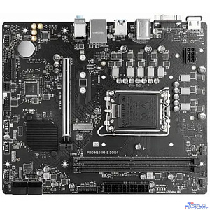 MSI PRO H610M-E DDR4 {H610, LGA1700, 2 DDR4, 1 PCI-Ex16, 1 PCI-Ex1, 1 M.2, 4 SATA3.0, 4 USB3.2Gen1, 8 USB 2.0}