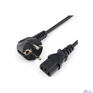 Шнур ПВС-АП 3*1,00 S22C13-250-10-3, черный, 3,0 м, C13, 3x1.00, 10А, с заземлением, Power Cube, Россия