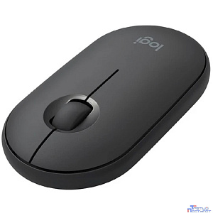 910-005718/910-005576 Мышь Logitech Pebble M350 графитовый оптическая (1000dpi) silent беспроводная BT USB для ноутбука (3but)