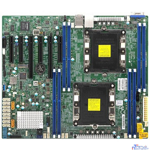 Supermicro MBD-X11DPL-I-B OEM {2 x P (LGA 3647), 8 DIMM slots, Intel C621 controller for 10 SATA3 (6 Gbps) ports; RAID 0,1,5,10; Dual LAN with LewisburgMarvell 88E1512 PHY}