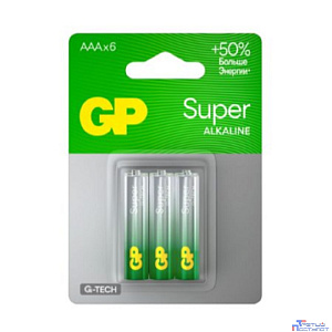 GP 24AA21-2CRSBC6 36/720 Super Alkaline G-Tech (6 шт. в уп-ке)