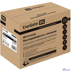 Exegate EP285546RUS ИБП Power Back BNB-450.LED.AVR.4C13 <450VA/240W, LED, AVR, 4*C13, металлический корпус, Black>