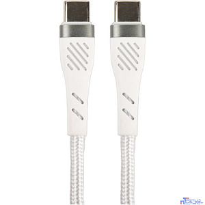 PERFEO Кабель USB C вилка - C вилка, 60W, белый, длина 1 м., POWER (C1104)