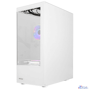 Ginzzu CL310 ATX FAN 3*12LD4 FRGB передняя панель Стекло Белый