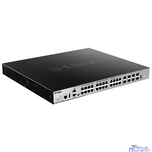 D-Link DGS-3630-28PC/A2ASI Управляемый L3 PoE-коммутатор, стек, 20x1000Base-T, 4x10GBase-X SFP+, 4xCombo 1000Base-T/SFP, ПО SI