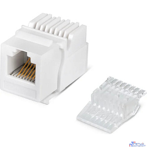 Cabeus KJ-RJ12-Toolless Вставка Keystone Jack, RJ-12(6P6C), без инструмента Toolless, белая