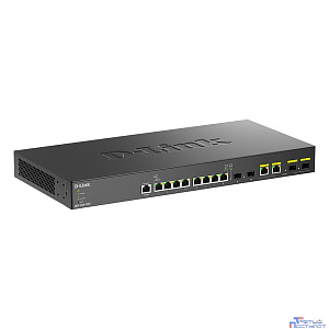 D-Link DXS-1210-12TC/B1A PROJ Настраиваемый L2+ коммутатор с 8 портами 10GBase-T, 2 портами 10GBase-X SFP+ и 2 комбо-портами 10GBase-T/SFP+