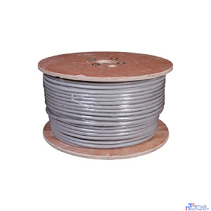 Rexant (01-1206-R) Кабель витая пара F/UTP, CAT 5е, ZH нг(А)-HF (LSZH), 25PR, 24AWG, INDOOR, SOLID, серый, 305м, РФ