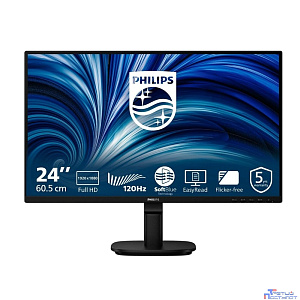 LCD PHILIPS 23.8" 24B2N2200 черный {IPS 1920x1080 120Hz 4ms 16:9 1500:1 300cd 178/178  D-Sub HDMI DisplayPort M/M}