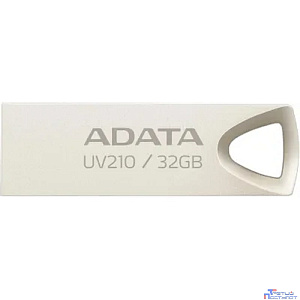 A-DATA Flash Drive 32GB UV210, USB 2.0, Металлич., Серебро