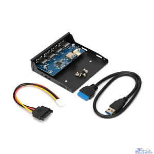 Gembird Планка USB 3.0 на переднюю панель 3.5", 4 порта USB (FP3.5-USB3-4A)