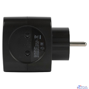 ЭРА Б0049535 Разветвитель электрический SP-2-USB-B на 2 розетки 220V + 2xUSB 2400mA, без заземл 10А (черный)