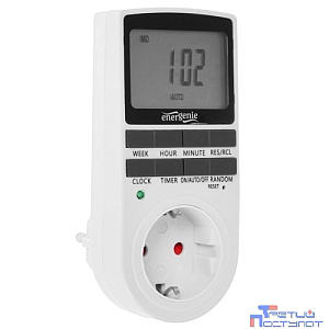 Energenie Таймер электрический  EG-SST-01 (LCD-дисплей 2,3?),  белый