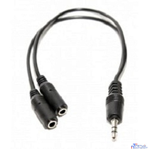 5bites AA-3MF2-02BK Кабель-5bites Адаптер  3.5 Jack/M - 2*3.5 Jack/F