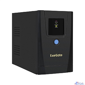 Exegate EX292777RUS ИБП ExeGate SpecialPro UNB-900.LED.AVR.1SH.2C13 <900VA/500W, LED, AVR,1*Schuko+2*C13, металлический корпус, Black>