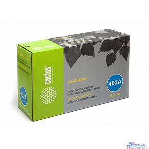 Картридж лазерный Cactus CS-CB402AR желтый (7500стр.) для HP CLJ CP4005/CP4005DN/CP4005N