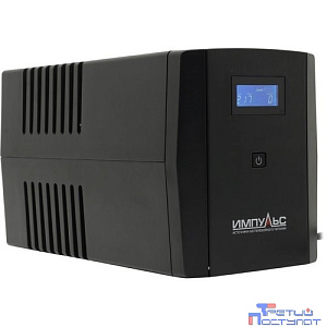 Импульс ИБП Юниор Смарт 1500,черный {1500/900 ВА/Вт, LCD, USB, RJ11/RJ45, SCHUKOx4} {JS15223}