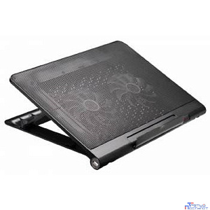 BURO Подставка для ноутбука 17"398x300x29mm 2xUSB 2x 140mmFAN 926г металлическая сетка/пластик черный (BU-LCP170-B214)