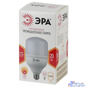 ЭРА Б0027000 Лампа светодиодная STD LED POWER T80-20W-2700-E27 E27 / Е27 20 Вт колокол теплый белый свет