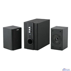 SVEN SPS-820,черная кожа/черный {2.1, 2 сат. + сабвуфер,18 Вт + 2 х 10 Вт (RMS) ,усил.- 20-20000 Гц}