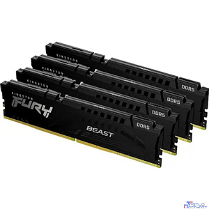 Kingston 64GB 5600MT/s DDR5 CL40 DIMM (Kit of 4) FURY Beast Black XMP KF556C40BBK4-64