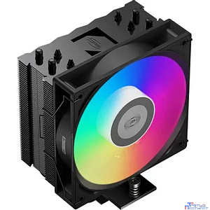 Кулер PCCooler RT400 BK ARGB S115X/1200/1700/1851/AM4/AM5 (TDP 235W, 1x120mm PWM FAN, 4 тепловые трубки 6мм, 500-2200RPM, 32dBa)