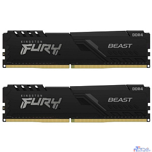 Kingston 32GB 3200MT/s DDR4 CL16 DIMM (Kit of 2) 1Gx8 FURY Beast Black KF432C16BB1K2/32WP (Select Regions ONLY)