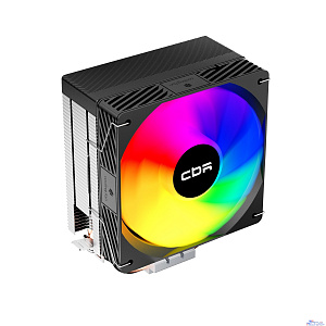 CBR-CC-3190-RGB-PWM Кулер для процессора, Al+Cu, 3 heat pipes, Socket 775/1366/1155/1156/1150/1151/1200/1700/AM2/АМ2+/АМ3/AM3+/FM1/FM2/AM4/AM5, TDP 190W, 120mm Fan, 2300RPM, HB, RGB, PWM, 36db