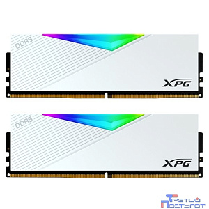 A-data DDR5  XPG LANCER RGB 64GB DDR5-6400 AX5U6400C3232G-DCLARWH, CL32, 1.4V K2*32GB RGB WHITE