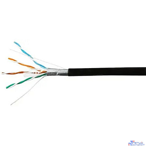 SkyNet Кабель Standart FTP outdoor 4x2x0,48, медный, FLUKE TEST, кат.5e, однож., 100 м, box, черный [CSS-FTP-4-CU-OUT/100]