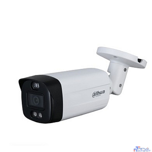 DAHUA DH-HAC-ME1509THP-A-PV-0280B-S2 Уличная цилиндрическая HDCVI-видеокамера Full-color Starlight с активным сдерживанием 5Мп, объектив 2.8мм ИК 40м, LED 40м, IP67, корпус: металл, пластик