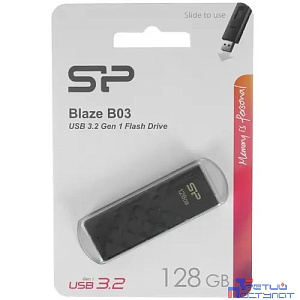 Silicon Power USB Drive 128GB Blaze B03, USB 3.2, Черный