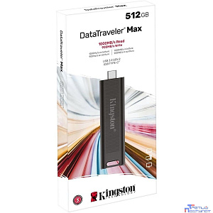 Kingston USB Drive 512GB DataTraveler Type-C Max DTMAX/512GB USB3.2 черный