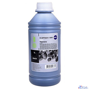 Cactus CS-EPT6641-1000 Чернила для Epson L100/L110/L120/L132/L200/L210/L222/L300/L312/L350/L355/L362/L366/L456/L550/L555/L566/L1300, черный, 1000мл