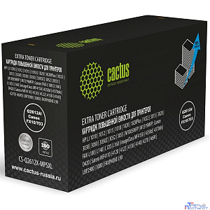 Картридж лазерный Cactus CS-Q2612X-MPSXL Q2612A/Canon FX10/703 черный (8000стр.) для HP LJ 1010/1012/1015/1018/1020/1020Plus/1022/3015/3020/3030/3050/3050Z/3052/3055/M1005MFP/M1319MFP; Canon FAX-L100/