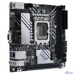 ASUS PRIME H610I-PLUS D4-CSM (Socket 1700, mini ITX, 2xDDR4(64GB), D-SUB/HDMI 2.1/DP, 1xPCIe 4.0x16, 1xLAN, 4xSATA 6Gb/s, 1xM.2, 1xM.2 E key, 2xUSB 3.2, 2xUSB 2.0, 1xPS/2)