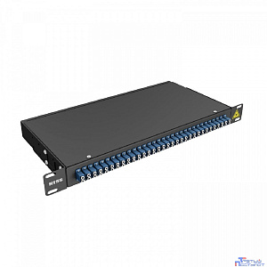 NTSS Кросс 19" NTSS PREMIUM, предсобранный 1U, 32 порта LC/UPC duplex, 9/125 мкм, (сплошная панель, розетки, сплайс 2шт, КДЗС, пигтейлы), черный, RAL9005 NTSS-RFOB-PM-1U-32-2LC/U-9-SP1.5G0A-BL