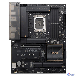 ASUS PROART B760-CREATOR (Socke1700, ATX, 4xDDR5(192GB), DP/HDMI, 1xPCIe 5.0x16/1xPCIe 4.0x16/1xPCIe 3.0, 1xLAN+1xLAN (2.5GbE), 4xSATA 6Gb/s, 3xM.2, 1xM.2 E key, 1xType-C, 4xUSB 3.2, 4xUSB 2.0)
