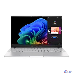 ASUS Vivobook S 15 OLED S5507QA-MA013W [90NB14Q2-M00B40] Cool Silver 15.6" {OLED Snapdragon X Plus X1P-42-100(3.4Ghz)/16384Mb/1024PCISSDGb//Win11Home + алюм корп}