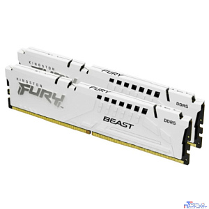 Kingston 64GB 5200MT/s DDR5 CL40 DIMM (Kit of 2) FURY Beast White XMP KF552C40BWK2-64