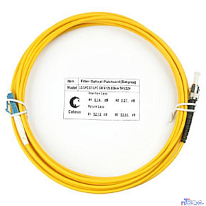 Cabeus FOP(s)-9-LC-ST-5m Шнур оптический simplex LC-ST 9/125 sm 5м LSZH