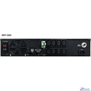 PowerCom Smart King RT SRT-1500A LCD ИБП {Line-Interactive, 1500VA / 1350W, Rack/Tower, IEC, Serial+USB, SmartSlot, подкл. доп. батарей} (1157679)