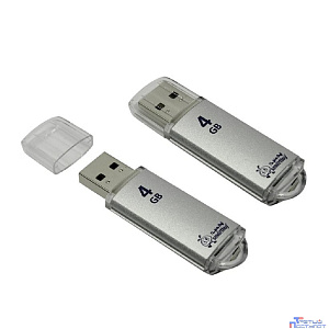 Smartbuy USB Drive 4Gb V-Cut series Silver SB4GBVC-S