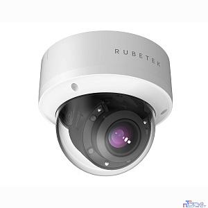 RUBETEK RVX-4134 Купольная Dome, 4МП 1/3", мотор. объектив 2.7-13.5 мм, DWDR, IP66,  POE 802.3af, металл