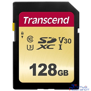 SecureDigital 128Gb Transcend TS128GSDC500S {SDXC Class 10, UHS-I U3, MLC}