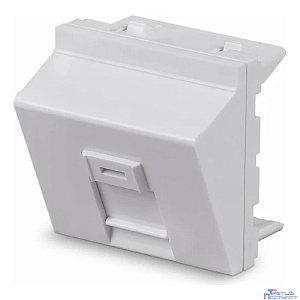 Cabeus FP-A-45-1M Вставка 45x45 (Mosaic) для 1 модуля формата Keystone Jack, угловая