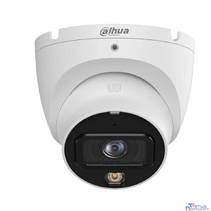 DAHUA DH-IPC-HDW1839TP-A-IL-0280B-S6 Уличная турельная IP-видеокамера SmartDualLight 8Мп, 1/2.7” CMOS, объектив 2.8мм, обнаружение людей, микрофон, ИК 30м, LED 30м, IP67, металл/пластик