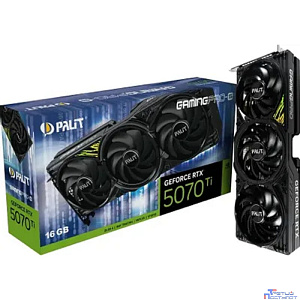 Видеокарта Palit PCI-E 5.0 PA-RTX5070Ti GAMINGPRO-S NVIDIA GeForce RTX 5070TI 16Gb 256bit GDDR7 2295/28000 HDMIx1 DPx3 HDCP Ret