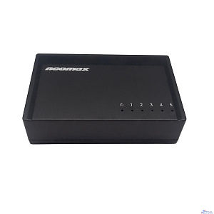 NEOMAX неуправляемый коммутатор NMS-105P-100-P, 5 портов 100 Mbps, пластик