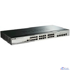 D-Link DGS-1510-28X/A1A PROJ Настраиваемый L2+ стекируемый коммутатор с 24 портами 10/100/1000Base-T и 4 портами 10GBase-X SFP+